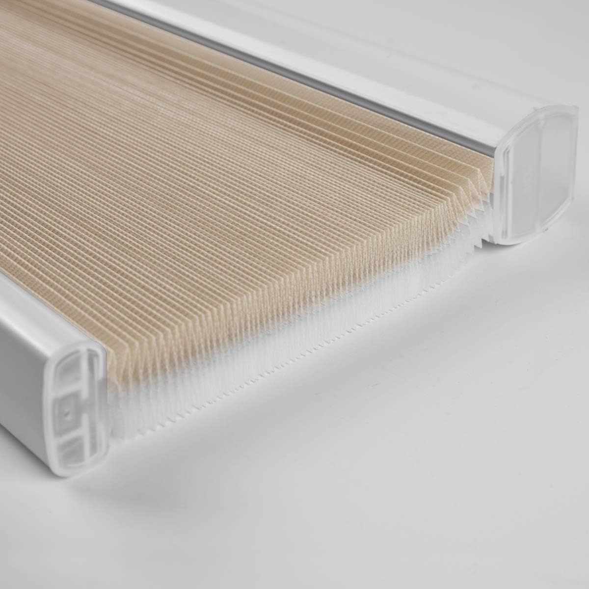 Cellular Blinds Cordless Shades for Windows Single Cell Shade - Provide Privacy and Filters Light - 34 x 64 inch, Ivory Beige(Light Filtering)